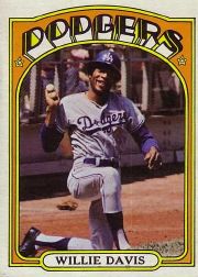 1972 Topps Baseball Cards      390     Willie Davis